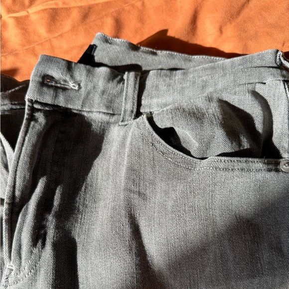 Express High Waist Crop Skinny Jeans Gray Size Large - Picture 7 of 7